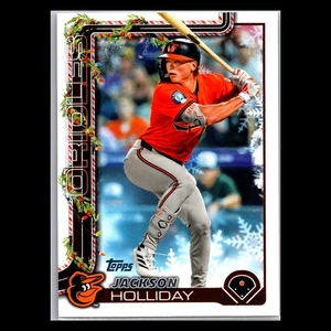 2025 Topps Holiday - #H188 Jackson Holliday SP Cookie Back Variation - Orioles - Picture 1 of 2