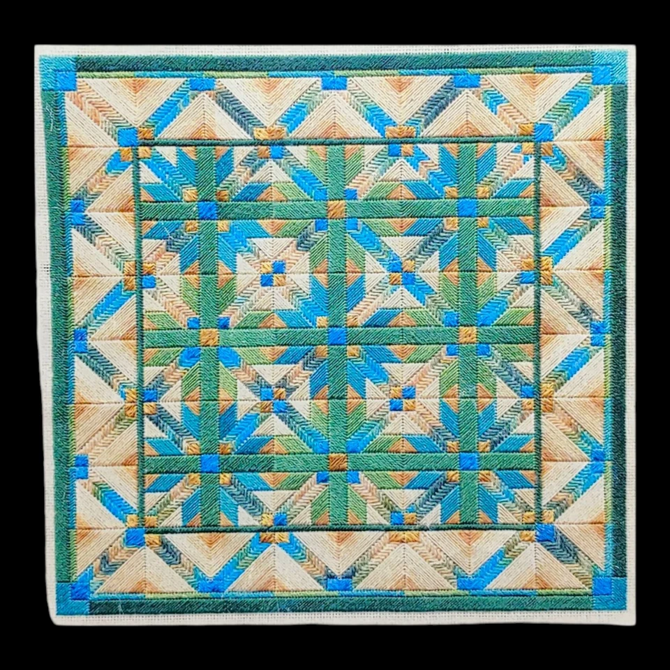 Idaho Star Needlepoint Pattern - 9x9 Laura J Perin Designs - Image 1 of 3