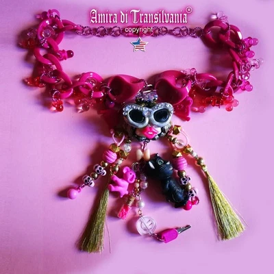 Joyería Diseño Collar Colgante Moda Blogger Muñeca Marca de Lujo Borla Dije Foto 1 de 4