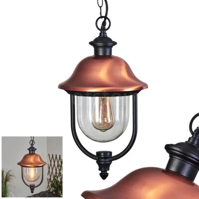 Einfahrt Hof Garten Beleuchtung schwarz kupferfarben Wege Außen Leuchte Lampe - Bild 1 von 4