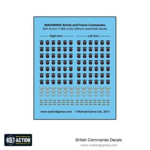 Britische und französische Kommandos Transfer - Bolt Action Aufkleber - Bild 1 von 1