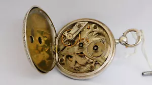 vintage taschenuhr silber läuft silver pocket watch working A277 - Bild 1 von 16