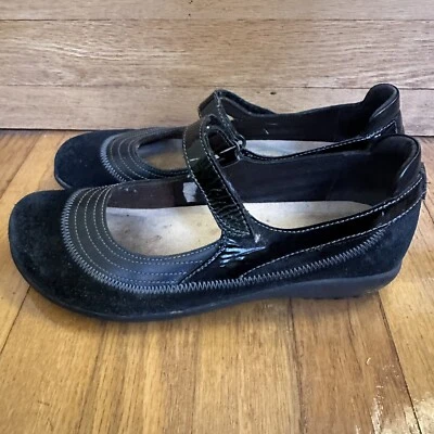 Zapatos cómodos Mary Jane Naot Kirei para mujer de gamuza negra de cuero EE. UU. 8 UE 39 Foto 1 de 4