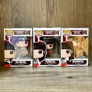 FUNKO POP! ROCKS BABYMETAL SU #43 YUI #44 MOA #45 SET OF 3 Vinyl Figure - Picture 1 of 8