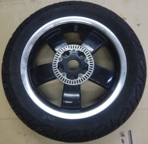 Vespa GTS 300 ie 2014-2018 oem rear rim with tire & abs ring  5FL - Picture 1 of 14