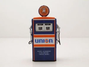 Tanksäule Gas Pump Zapfsäule Tokheim 350 Union 76 1954 blau orange 1:18 Modell - Bild 1 von 5