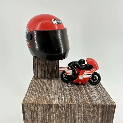 Bandai Honda Pocket Rider Friction Racers Vintage 1980 Hong Kong Helmet Launcher - Image 1 of 4