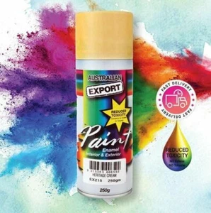 HERITAGE CREAM AUSTRALIAN EXPORT SPRAY PAINT CANS 250g HERITAGECREAM - Picture 1 of 2