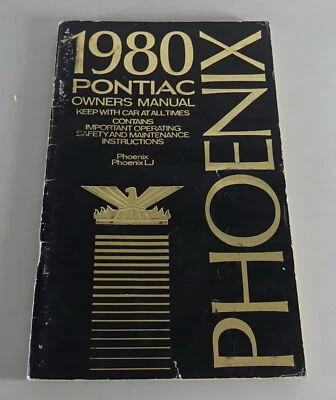 Manuale Del Proprietario / Libretto Pontiac Phoenix / Phoenix LJ Anno 1980 - Immagine 1 di 2
