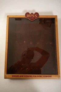 Wiss Scissors Wood Display Case (HSE/JSF6) Glass Top Shears For Every Purpose - Picture 1 of 18
