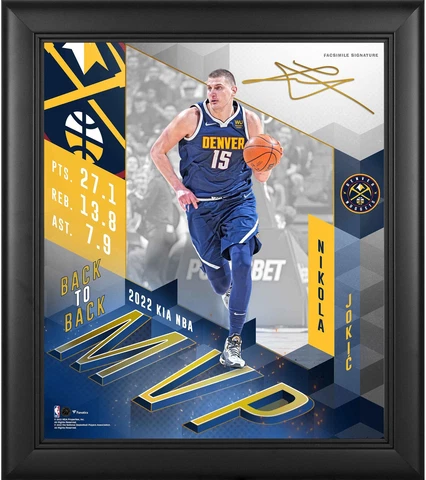 Nikola Jokic Denver Nuggets Framed 15" x 17" 2022 NBA Most Valuable Cover