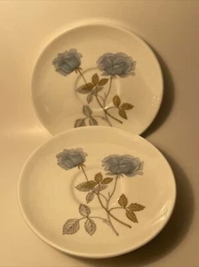 Vtg Wedgwood Ice Rose Demitasse Espresso Saucer Replacement Crafts Blue Silver - Picture 1 of 5