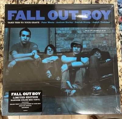Fall Out Boy Take This To Your Grave 2012 RANDOM COLORS Vinyl /950 SEALED OOP - Image 1 of 4