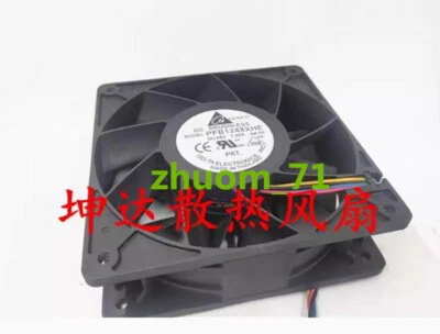 1PC DELTA PFB1248XHE 12038 12CM 48V 1.92A 4 wire cooling fan - Image 1 of 4
