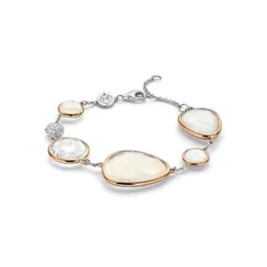 Pulsera de plata con fuentes hidrotermales de cuarzo y circonita cúbica, TI SENTO MILANO - Imagen 1 de 3