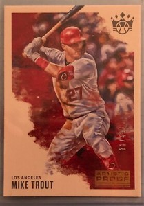 2020 Panini Diamond Kings Inserts, Frame Parallel, Auto & Jersey - Trout May RC