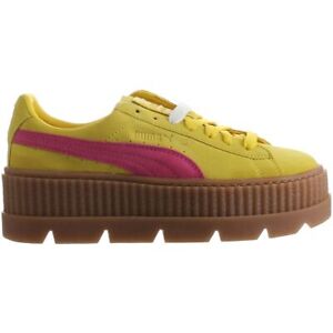 Puma Fenty By Rihanna Cleated Creeper Lace Up Suede Leather Womens Trainers