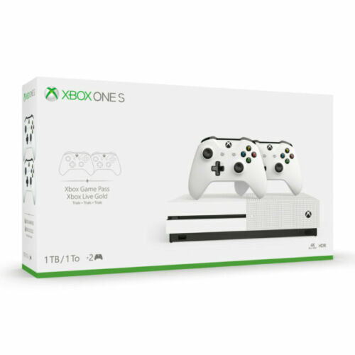 Microsoft Xbox One S 1TB Gaming Console Gray with Wireless Controller  -Manufacturer Refurbished