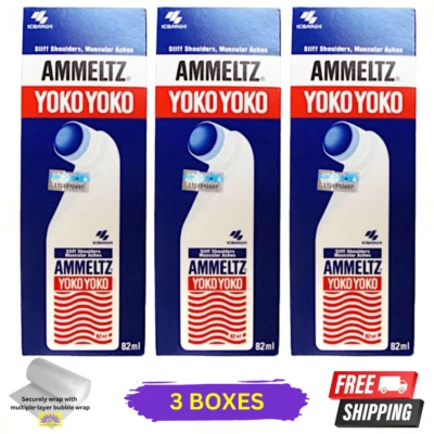 3 X Ammeltz Yoko Yoko 82 ml alivio del dolor muscular y articular enrollable Foto 1 de 4