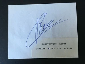 BERNHARD LANGER / CONSTANTINO ROCCA - GOLF LEGENDS - EXCELLENT SIGNED ALBUM PAGE - Picture 1 of 2