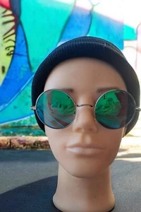 CGDI Modern Vintage Sunglasses Round Mirrored Silver Tone Quality Cases/Sheet. - Picture 1 of 19