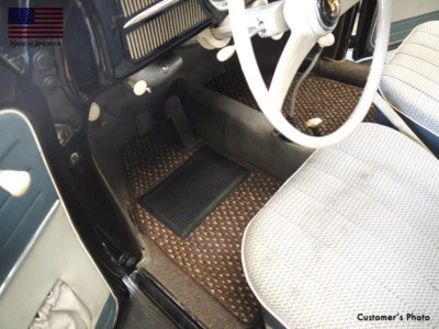 Juego de 2 alfombrillas CocoMats personalizadas para coche Volkswagen Beetle 1950-1959 Foto 1 de 3