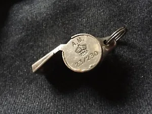 WW2 RAF DITCHING WHISTLE . AM MARKED ' SNAIL' TYPE. ORIGINAL WITH CODE STAMP - Picture 1 of 4