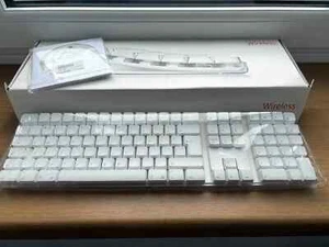 GENUINE APPLE WIRELESS KEYBOARD M9270B/A A1016 COMPLETE SET IN ORIGINAL BOX - Bild 1 von 24