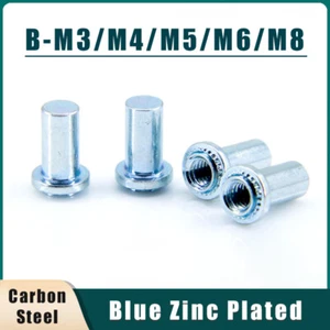 B-M3~M8 Pressure Riveting Nut Studs Standoffs Waterproof Seal Galvanized Rivnut - Picture 1 of 24