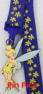 OLD HTF DLP Disneyland Paris Lanyard Tinker Bell Medallion for Disney Pins - Picture 1 of 3