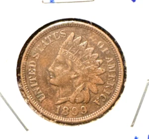 1899 indian head penny XF - Picture 1 of 2