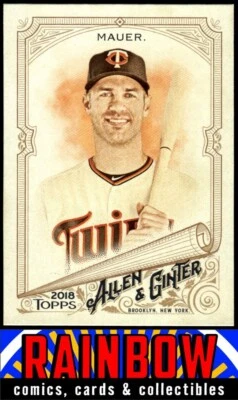 2018 Topps Allen & Ginter #306 Joe Mauer - Image 1 of 2