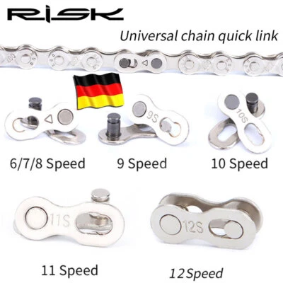 5 Pairs Bicycle Chain Lock, Chain Lock Link, 6/7/8/10/11/12 Speed Chain - Image 1 of 4