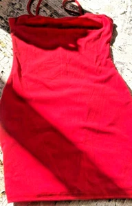 Kleid rot einseitig geschlitzt Größe S - Bild 1 von 3