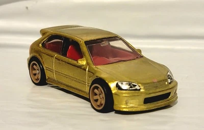 Honda Civic Type-R EK9 dorado STH suelto Hot Wheels 2022 Super Treasure Hunt '99 Foto 1 de 4