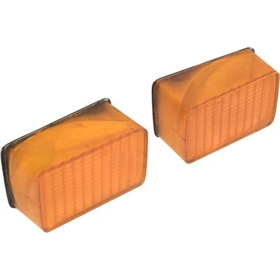 1975-78 Ford Mustang II; Conjunto de Lente de Lâmpada de Estacionamento; Âmbar com Gaxetas; Par - Imagem 1 de 4