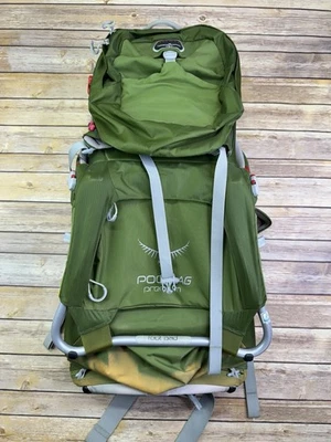 Portabebés Osprey Poco AG Premium Ajustable Verde Parasol Senderismo Foto 1 de 4