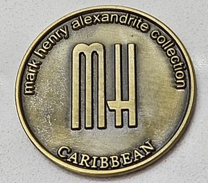 MARK HENRY Schmuck NEW YORK KARIBIK Kreuzfahrt ALEXANDRIT Edelstein Münze Medaille - Bild 1 von 7