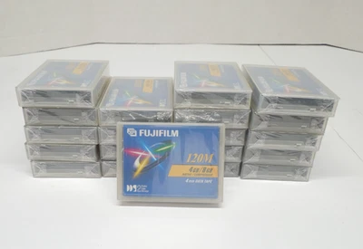Lote De 20 Cartuchos De Cinta De Datos FujiFilm 120M 4GB/8GB 4mm Nuevo SELLADO Foto 1 de 3