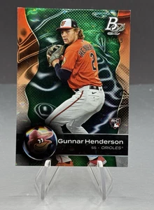 2023 Bowman Platinum Gunnar Henderson #79 RC Green Emerald Ice /299 SP Refractor - Bild 1 von 4