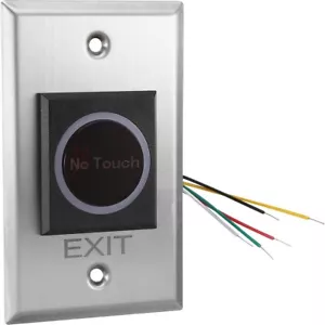 IR Touchless Switch LED No-Touch Exit Button For Door Open Access Control Lock - Picture 1 of 6