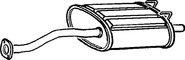 HA233G END SILENCER FOR HONDA CIVIC 1.6 1995-2001 - Image 1 of 1