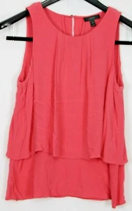 J. CREW Size 6 Women's Top Sleeveless Keyhole Back Layered Coral Pink - Picture 1 of 5