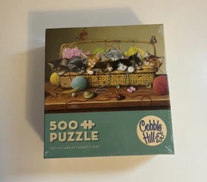 Cobble Hill 500-teiliges Puzzle - 24 Zoll x 18 Zoll - Korb Hülle - NEU - VERSIEGELT - Bild 1 von 3