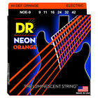 Dr N0e-9 Neon Phosphorescent Electric Guitar Strings - Orange Neon, New!