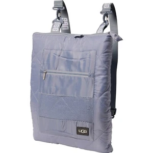 UGG Australia Gray MISCHA Outdoor 60 X 70 Throw Blanket with backpack straps NEW - Picture 1 of 5