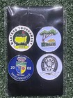 Set of 4 Flat Golf Ball Marker 2008 Majors Masters, US Open, PGA etc FREEPOST