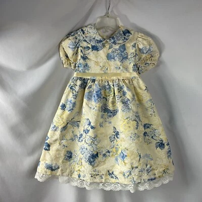 Vestido Goodlad Retro Años 90 Niñas 6 Floral Manga Corta Capas Cierre Cremallera EE. UU. Foto 1 de 4