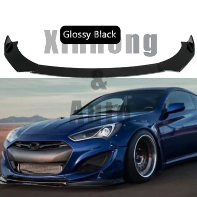 For Hyundai Genesis Coupe Front Bumper Lip Splitter Spoiler Diffuser Body Kit Foto 1 de 4
