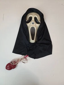 Scream Movie Ghost Face Bleeding Mask W/ Heart Blood Pump Halloween NO BLOOD - Picture 1 of 11